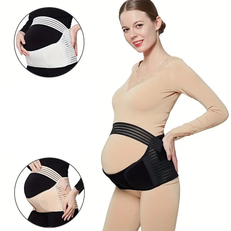Cross-Border Maternity Belly Support Belt, Adjustable for Mid-to-Late Pregnancy, Lumbar Support, Velcro Fastening