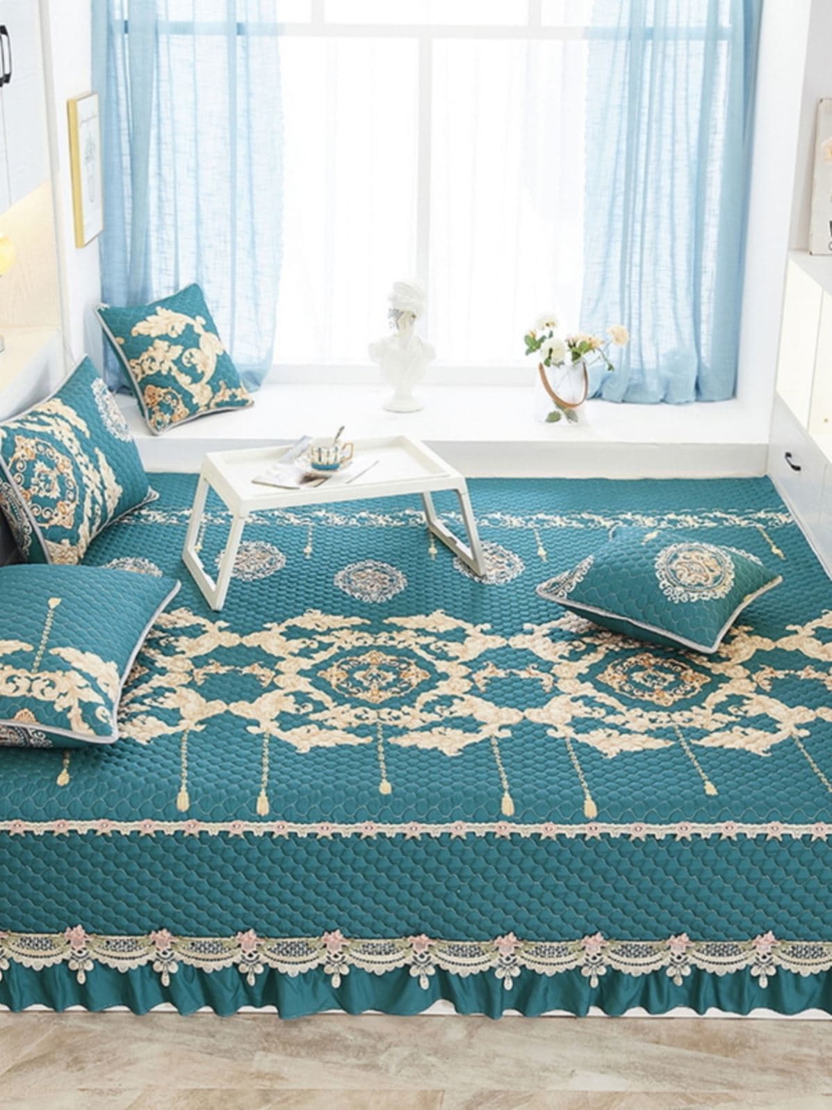 High-end tatami bedspread specialized sheet kang mat kang cover rural kang pad anti-slip all-season cross-border