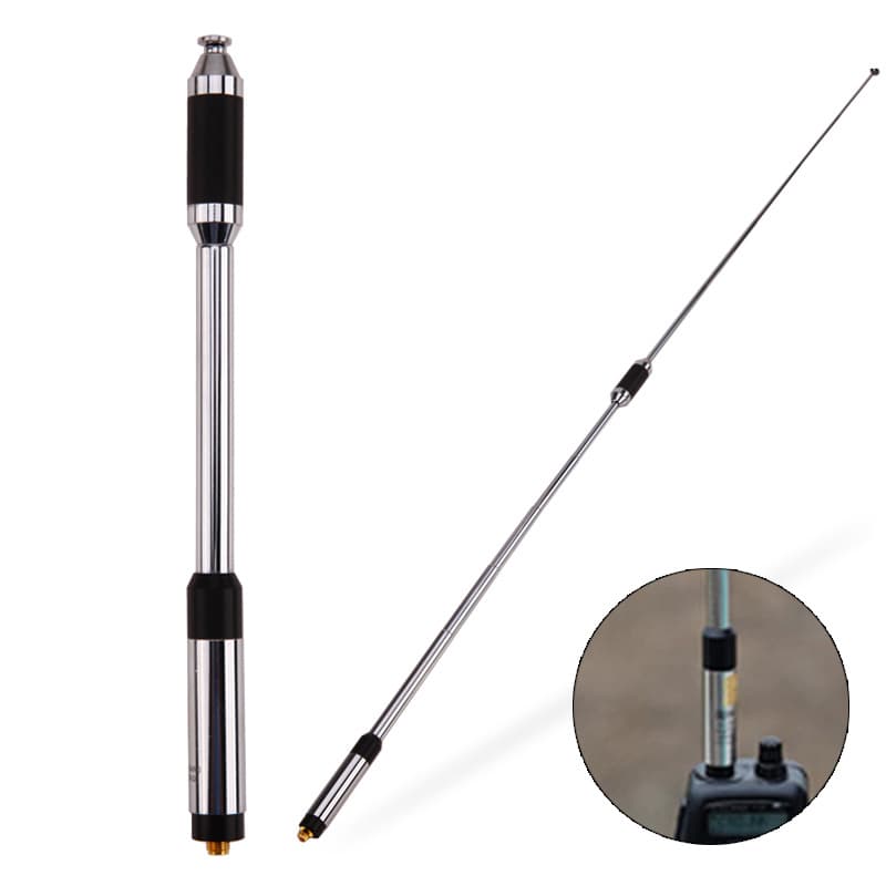 RH-770 Antenna Retractable Telescopic UV Dual Band RH770 High Gain SMA-F Female Connector