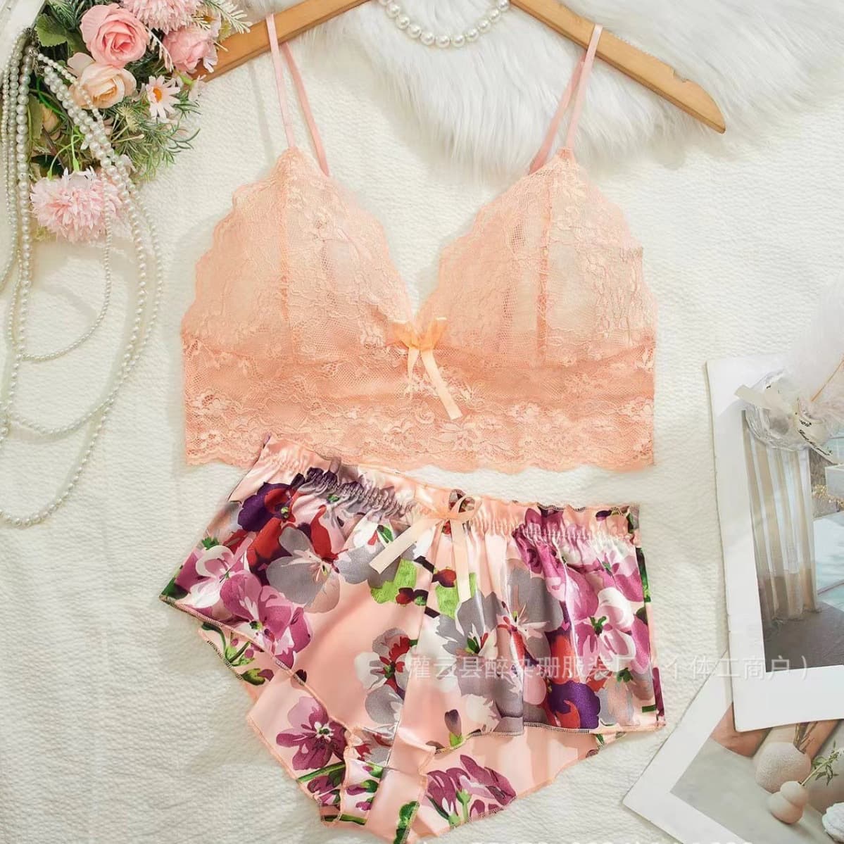 European and American Cross-Border Sexy Lingerie Lace Pure Lust Temptation Sexy Pajamas Bed Flirting Sexy Lingerie Set