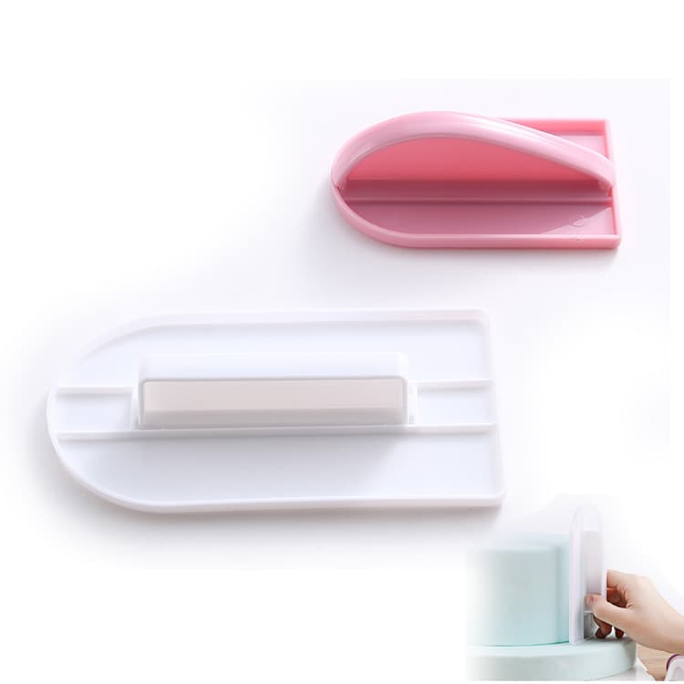 Baking Tool Cream Cake Smoother Cream Spatula Large and Small Pink Fondant Cake Smoother