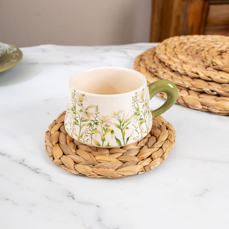 Straw Placemats, Cup Mats, Water Hyacinth Grass Mats, Round Nordic Japanese-Style Bowl Mats, Pot Mats, Heat Insulation Mats, Tea Mats, Hand-Woven