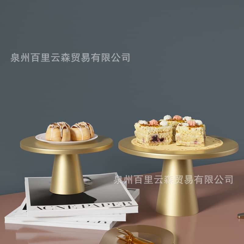 Nordic Dessert Table Western Wedding Theme Decor Cake Tray Display Table Light Luxury Retro Style