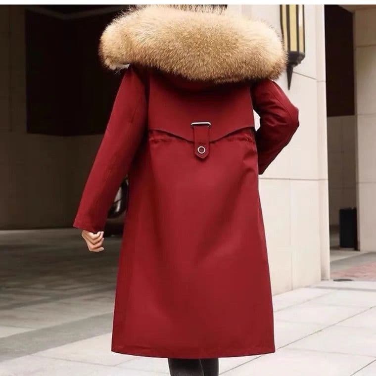 Special Price Parka for Women 2025 Winter New Edition Leather and Fur One-Piece Thickened Long Style Detachable Liner Imitation Fox Fur Coat