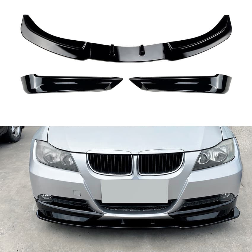 For BMW 3 Series E90 E91 Early 320i 325i 2005-2008 Front Lip Front Bumper Spoiler Corner Modification