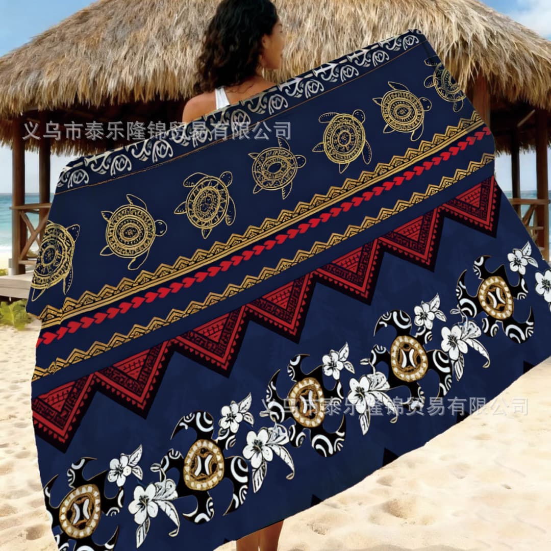 Lavalava Samoan cotton beach wrap dress, a must-have for South Pacific beaches, is a top-selling cross-border e-commerce product.