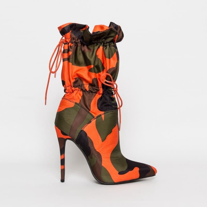 AliExpress Plus Size Women's Boots Wish Women's Boots 2022 Mid-Calf High Heel Pointed Toe Boots Mid-Calf Women's Boots