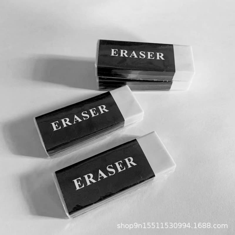 Zhongqing Wholesale Office 2B Eraser, Clean Eraser for Learning, Children's Stationery Eraser, Logo Eraser