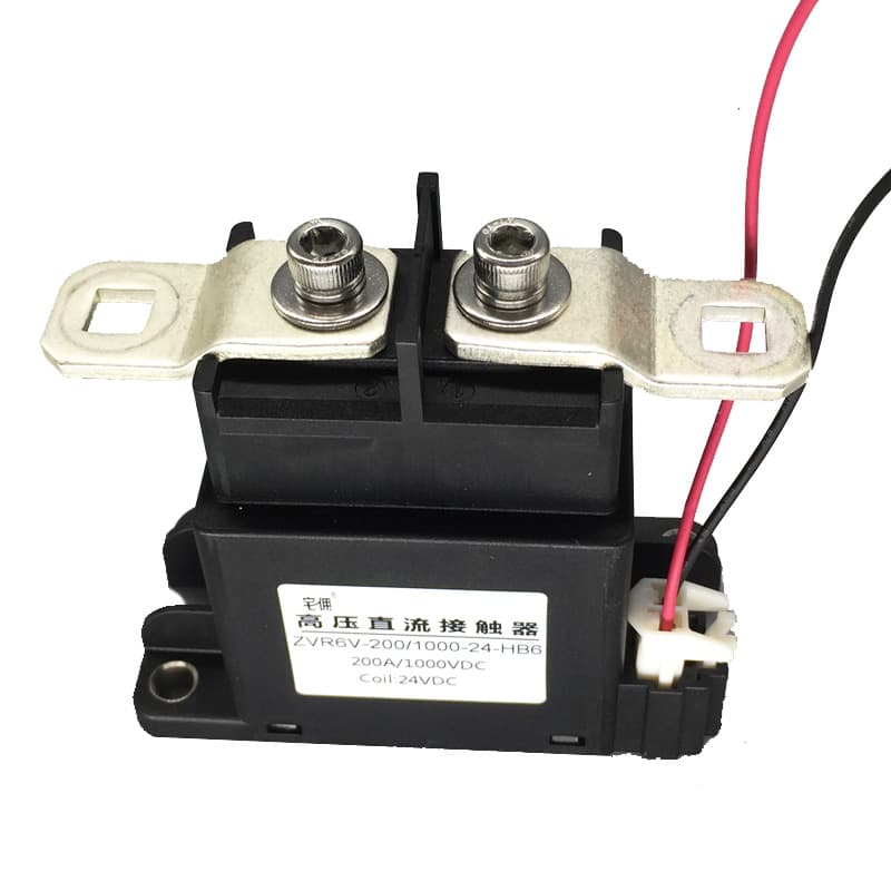 High Voltage DC Relay Contactor 200A 12V 24V 750V High Power New Energy Vehicle DC Equipment
