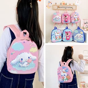 Kindergarten Cartoon 3D Eggshell Backpack Lightweight Children's Double-Shoulder Bag Cute Spine-Protecting School Bag for Boys and Girls