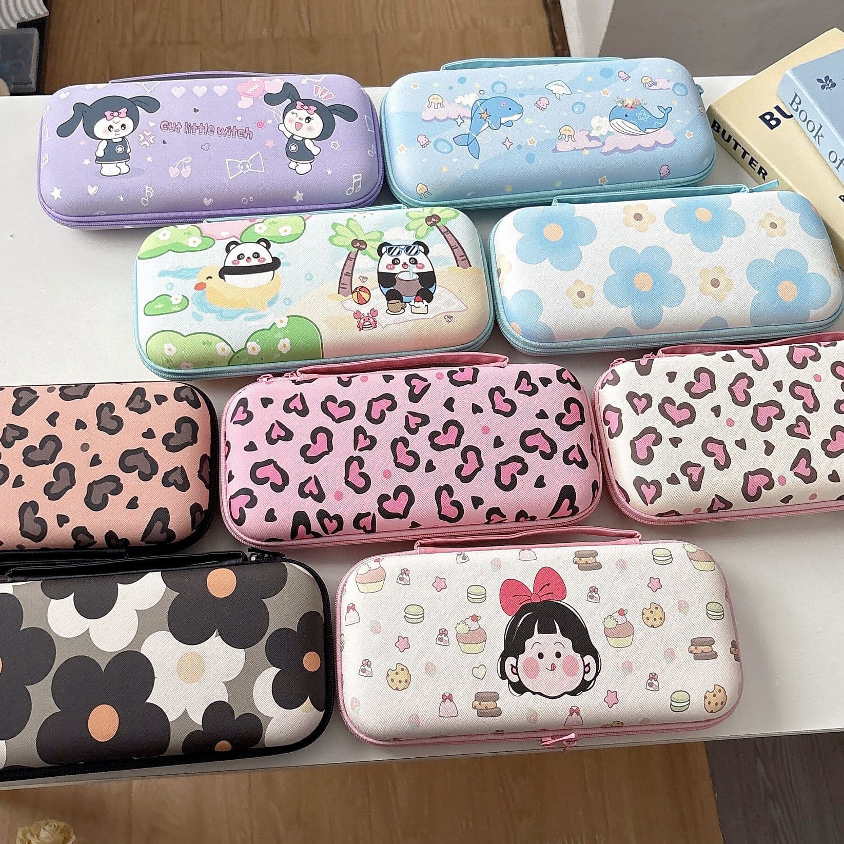 Cartoon NS2 Leather Storage Case NS2 Game Console Handbag NS2 Storage Box Original Design