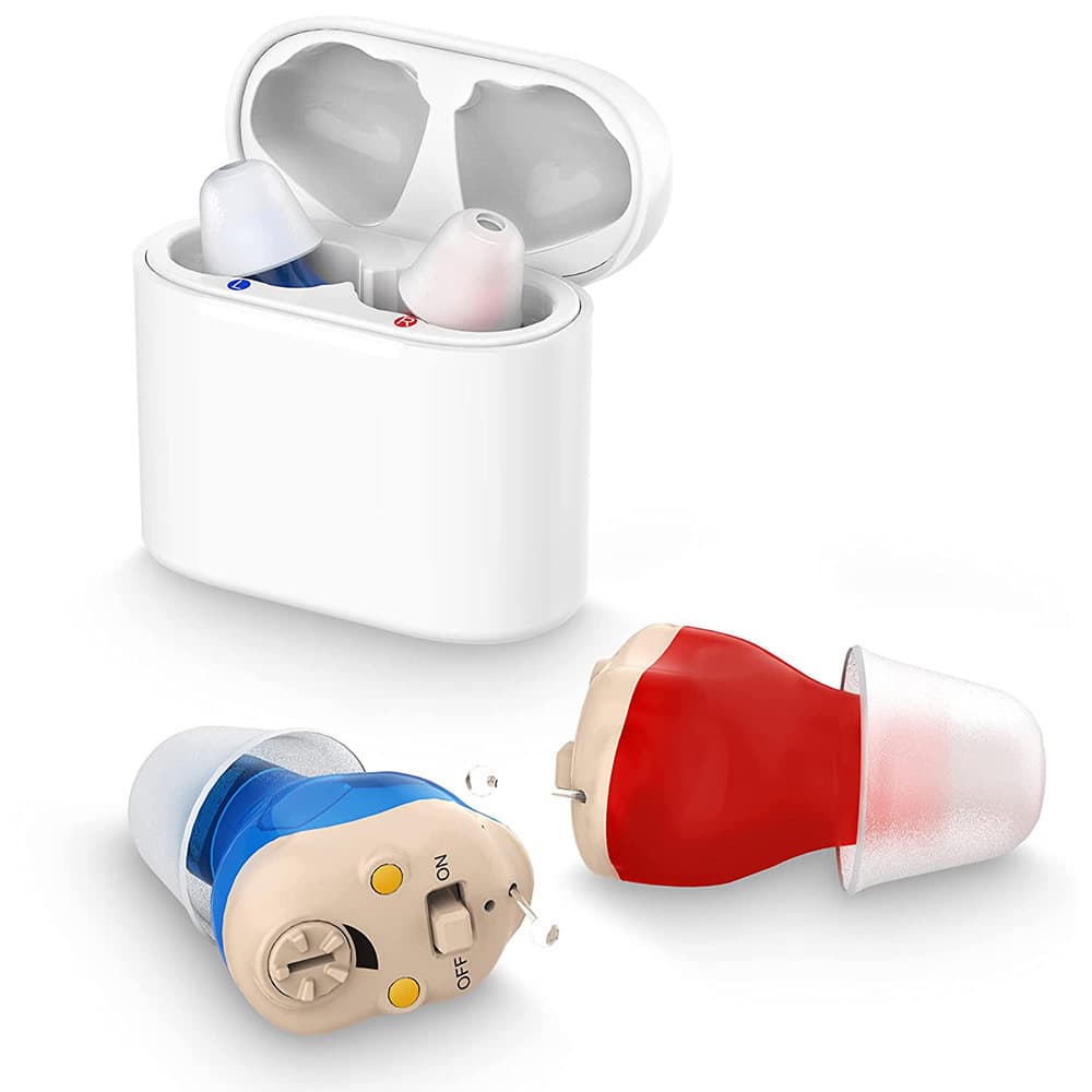 Hearing Aid with Charging Case Cross-Border Stock English Version Hearing Aid Sound Amplifier Noise Cancelling Headphones