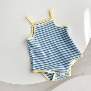 Baby Vest Bodysuit Summer Thin Newborn Halter Top Diaper Cover Cute Girls Baby Summer Wear 0204A127