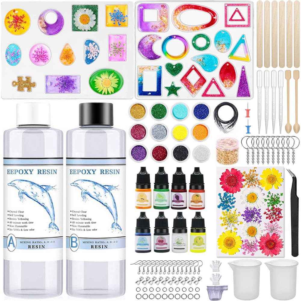 Cross Border Glue Dropping Mold DIY Epoxy Resin Earrings Irregular Shape Earrings Pendant Hanging Silicone Mold