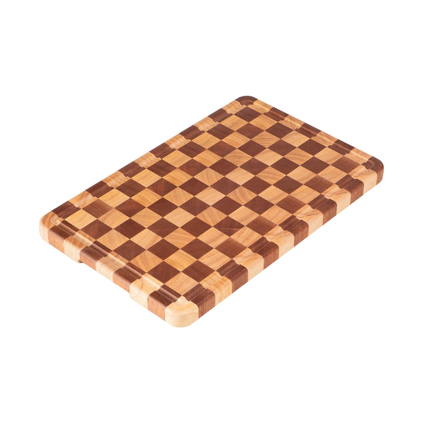 Checkerboard Cutting Board Chopping Board Rubber Wood Kitchen Fruit Board Solid Wood Cutting Board