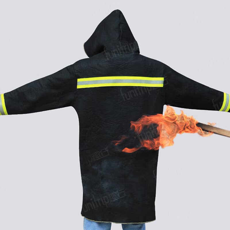 Quxing fireproof cloak cape, carbon fiber flame-retardant fireproof suit, household fire blanket, high-rise emergency escape in fires