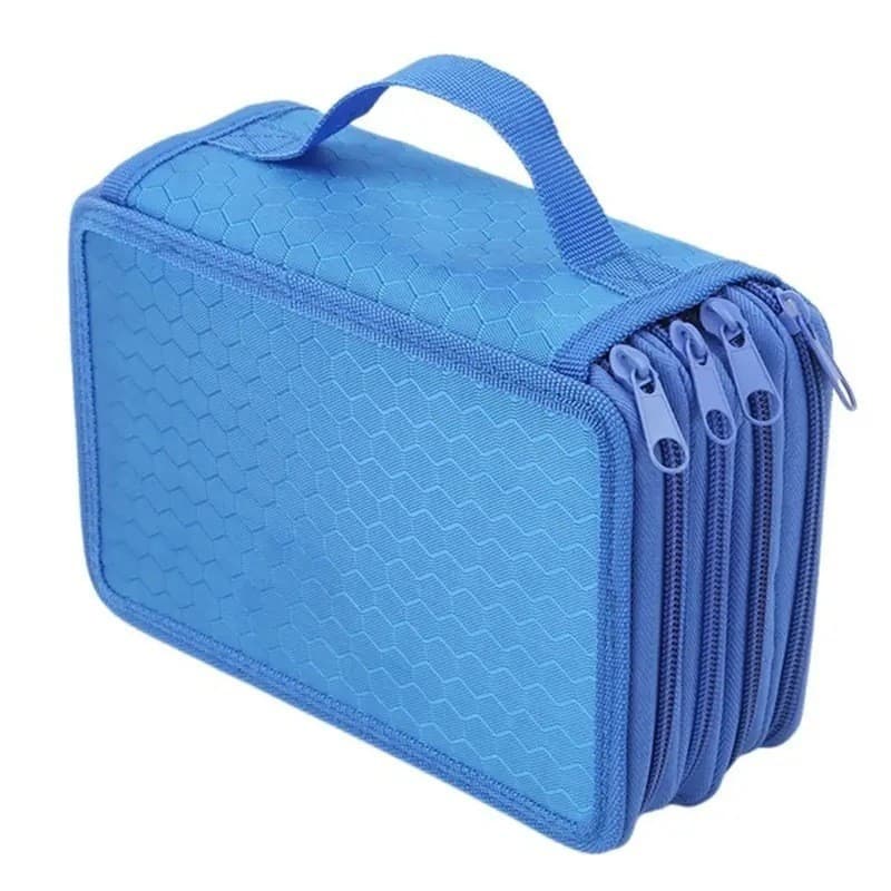 Large Capacity Art Marking Pencil Case 2024 Student Stationery Bag 72 Colors Oxford Material Storage Bag for Colored Pencils