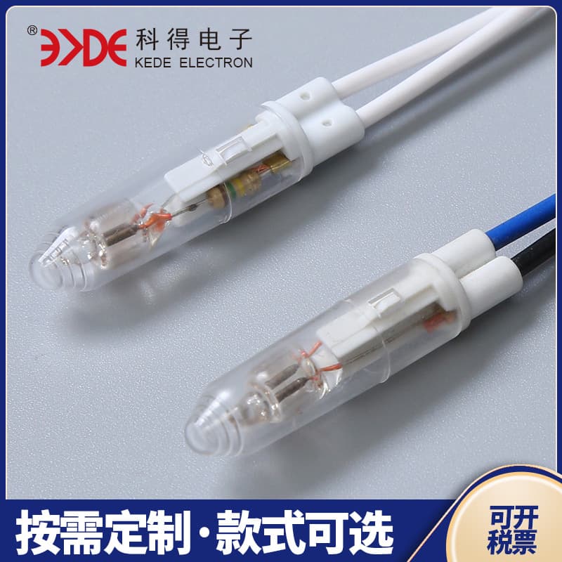 Manufacturer supplies K11 LED energy-saving indicator lights with wiring, transparent housing neon lamps for household appliances.