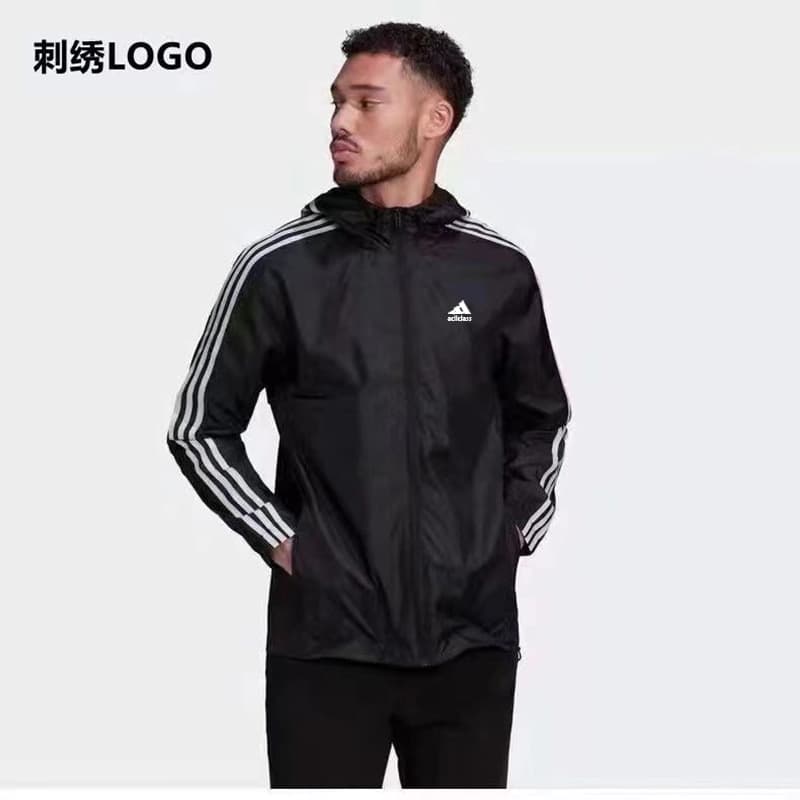 Cross-border 2025 Fall New Arrival Three-Stripe Trendy Fashion Sports Casual Windbreaker Adidas Jacket Coat for Men