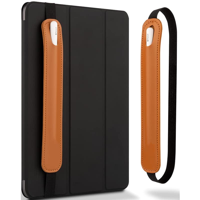 Cross-Border Spot Pu Leather Pen Case Elastic Elastic Band Tablet Pencil Case Pen Insert Capacitive Touch Screen Pen Storage Leather Case