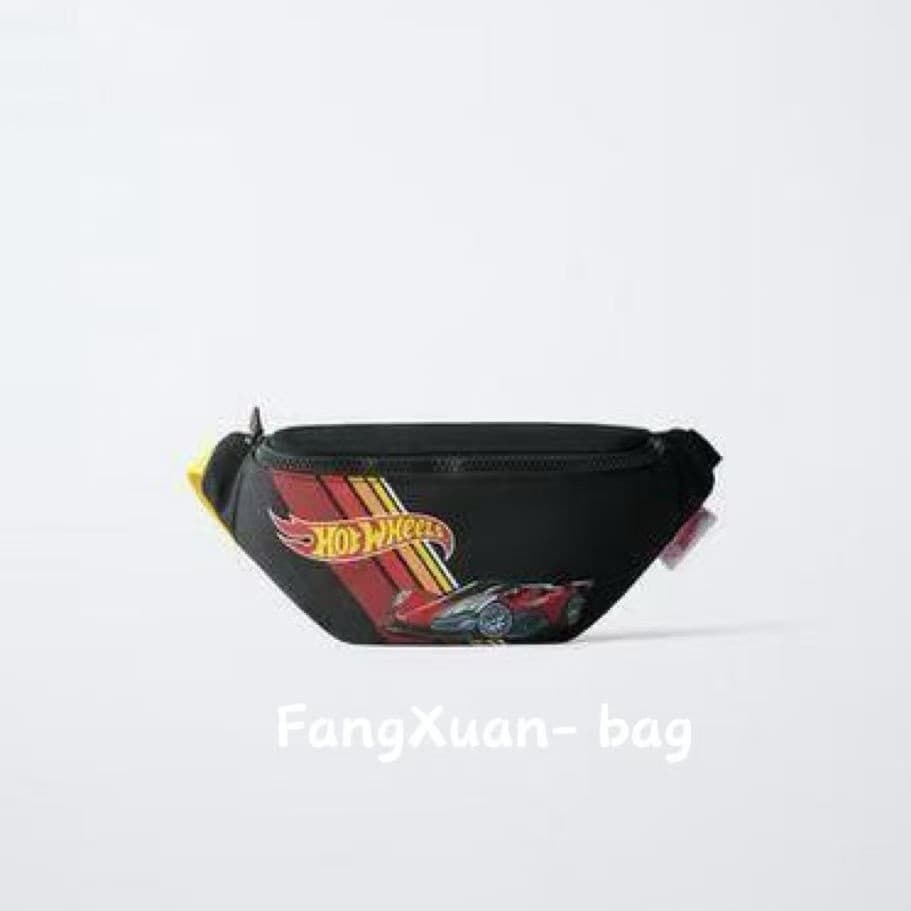 Cross-border Z Home 2026 Summer Hot Wheels Boys' Going Out Small Shoulder Bag Fashion Dopamine Girls' Waist Bag