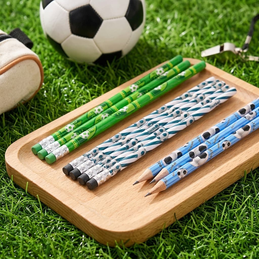 World Cup Football Theme Pattern Pencil Foreign Trade HB Pencil Stationery Wholesale 2026 US-Canada-Mexico World Cup