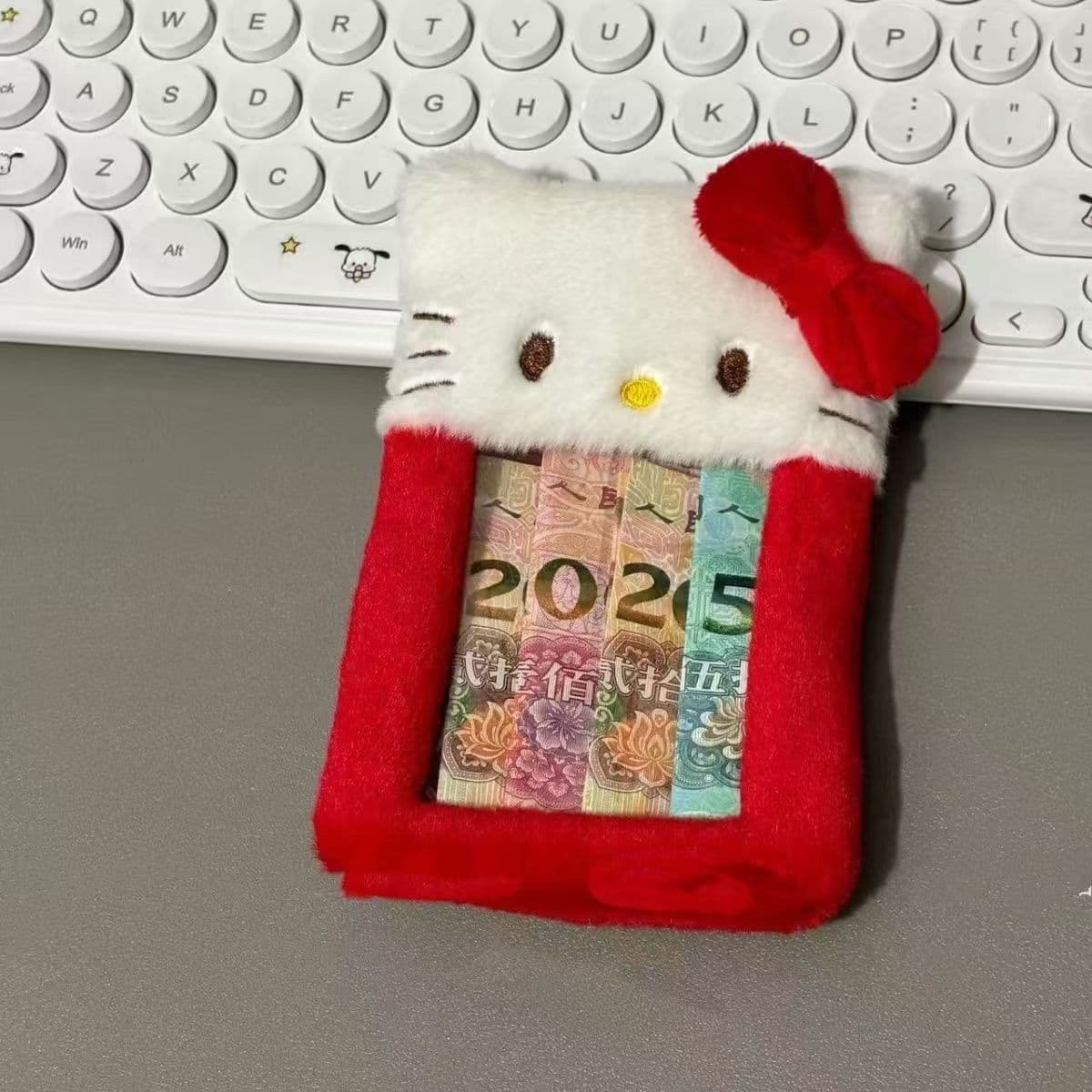 Cat Card Holder Cartoon Campus Plush Japanese Style Meal Card Protective Cover Photo Pendant Plush Card Case Embroidery