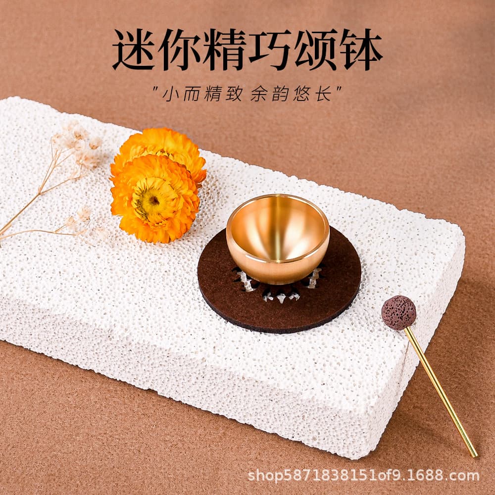 Mini singing bowls, handmade cross-border wholesale, diffuser ornaments, sound therapy, meditation, de-stressing essential oils, aromatherapy, de-stressing gifts