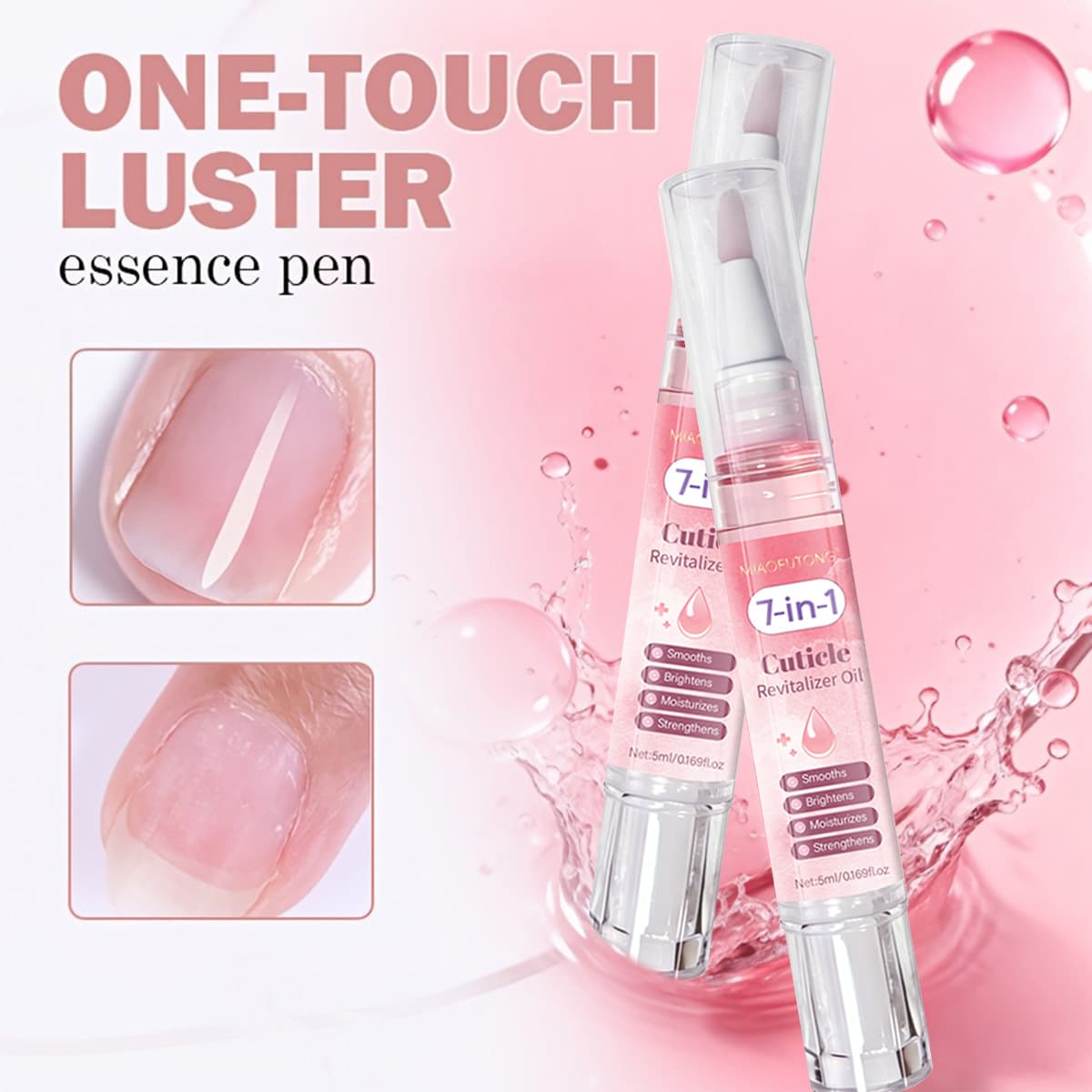 Cuticle Revitalizer Oil 7-in-1 Nail Care Pen Cuticle Nourishing Oil Anti-Hangnail Repair Oil