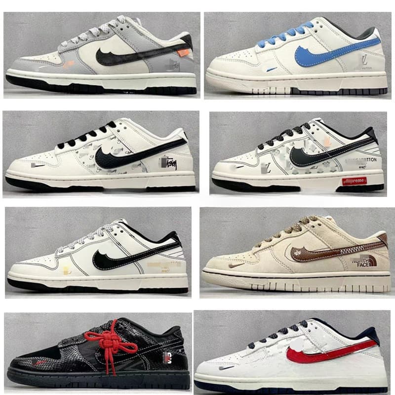 Putian Pure Original Shoes Aj1 Collaboration Dunk Men's and Women's Sneakers, Casual Sports Sneakers