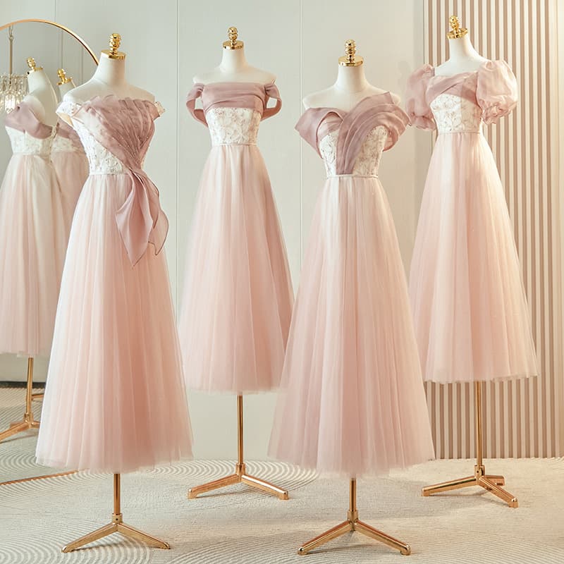 Bridesmaid Dress Niche High-End 2026 New Light Luxury Wedding Slimming Sister Group Host Dress Women