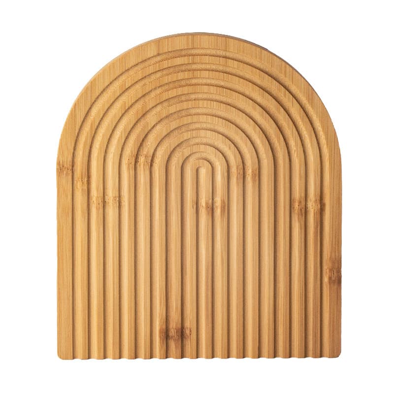 Creative Water Ripple Bamboo Tea Tray Irregular Ins Style Decorative Aromatherapy Tray Storage Bread Fruit Snack Plate