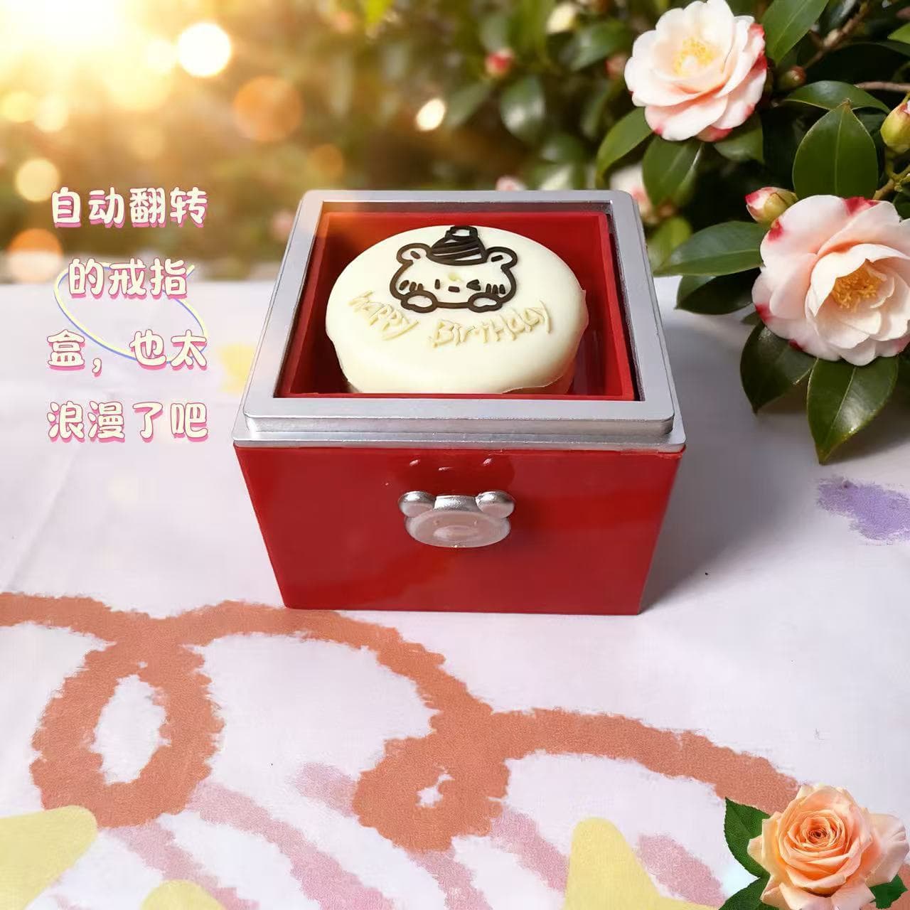 Surprise Instant Change Gift Box Necklace Ring Hidden Compartment Box with Secret Mechanism Romantic Surprise Qixi Festival Gift for Boyfriend