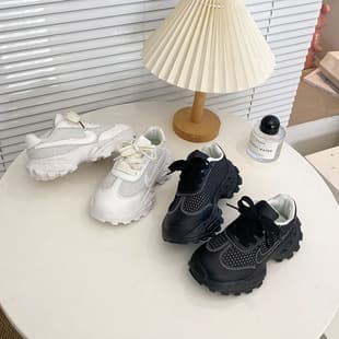 Children White Shoes Sports Shoes Boys Girls Breathable Mesh Sports Shoes Medium Large Kids Dad Shoes Children Shoes Export