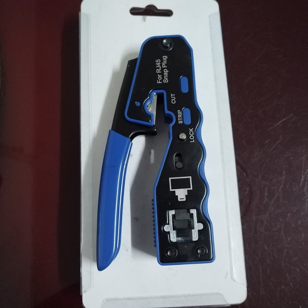 HT-102 Multi-Function Network Crimping and Stripping Pliers, Through-Hole Cat5e/Cat6 8P8C/RJ45 Connectors Compatible