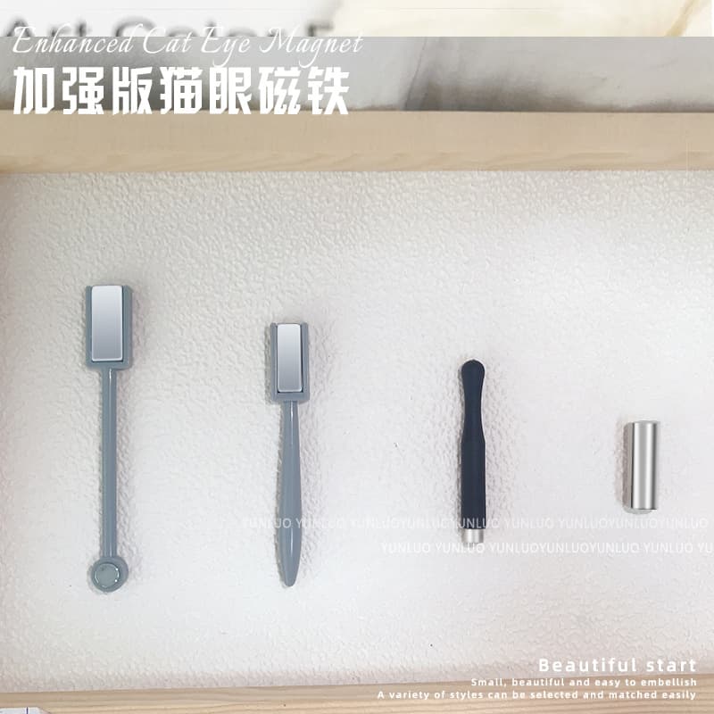 Cat's Eye Magnet Manicure Crystals Cat's Eye Nail Polish Glue French Powerful Cylindrical Rectangular New Multifunctional Magnetic Pen
