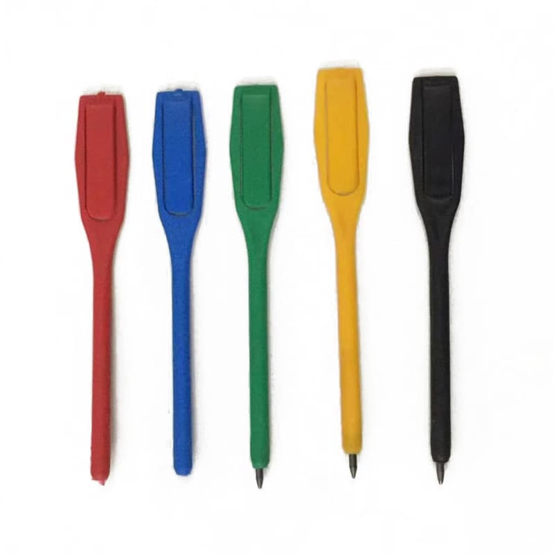 Spot colored plastic portable pencils, black clip-on pens, hotel supplies, message boxes, factory writing pencils wholesale.