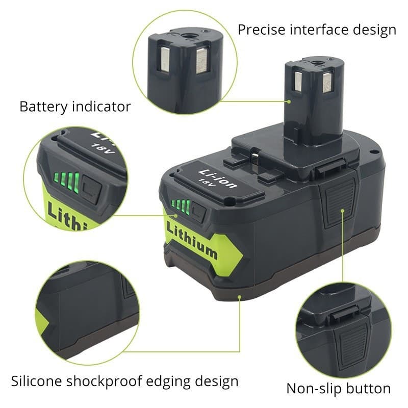 18V12000mAh lithium-ion rechargeable battery P108+new P117 P108 P117 is suitable for 18V rope battery