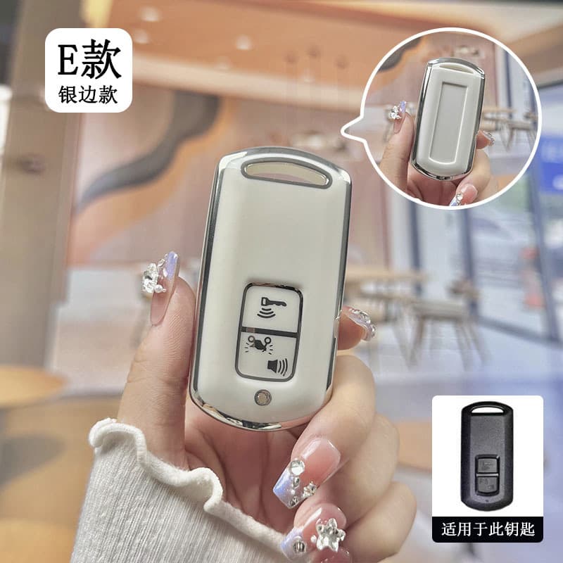 Cross-border Hot Selling Car Key Case for Honda Silver Edge Model PCX160 Keychain Protective Shell Wholesale