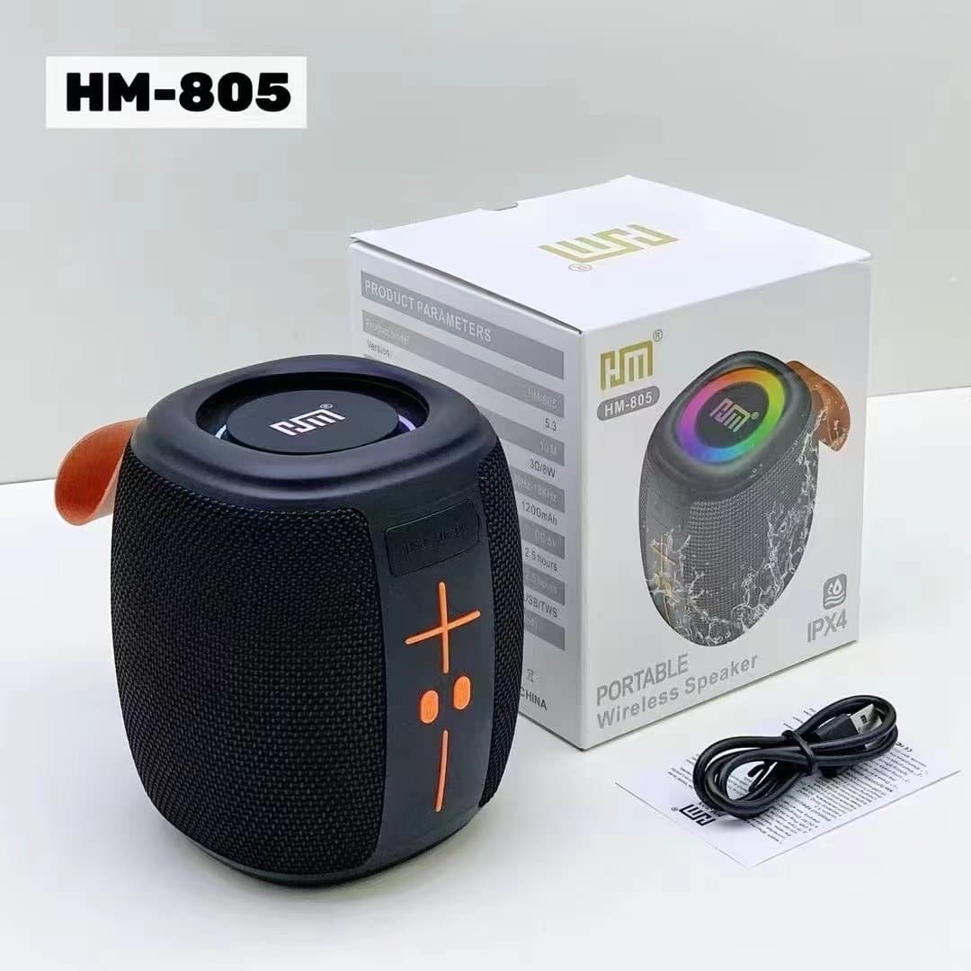 New cross-border HM-805 Bluetooth speaker, outdoor high-power subwoofer, portable waterproof card slot speaker