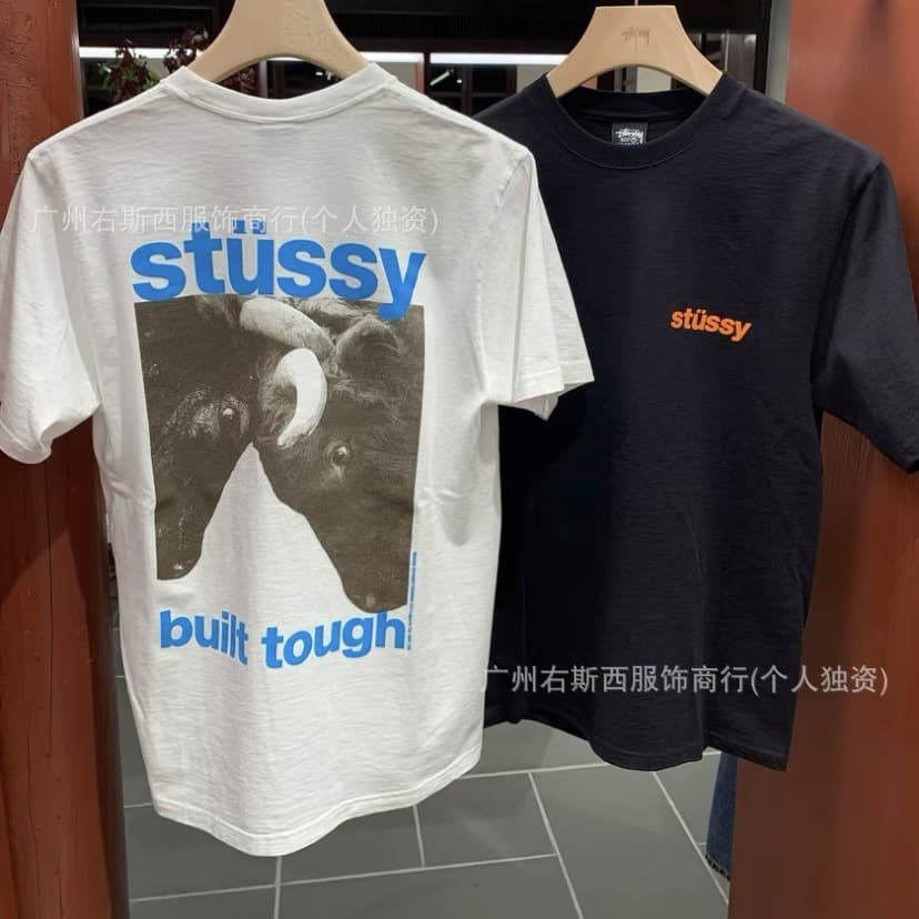 7 STU West STU2026 new T-shirt men's and women's short-sleeved T-shirt doll cow summer T-shirt loose 270g