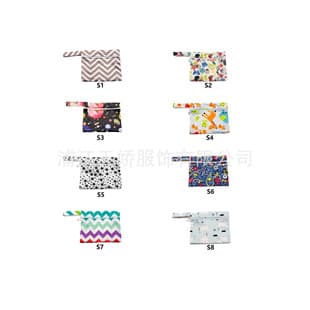 Polyester Handbag Print Storage Bag, 15*18cm Waterproof Portable for Outings