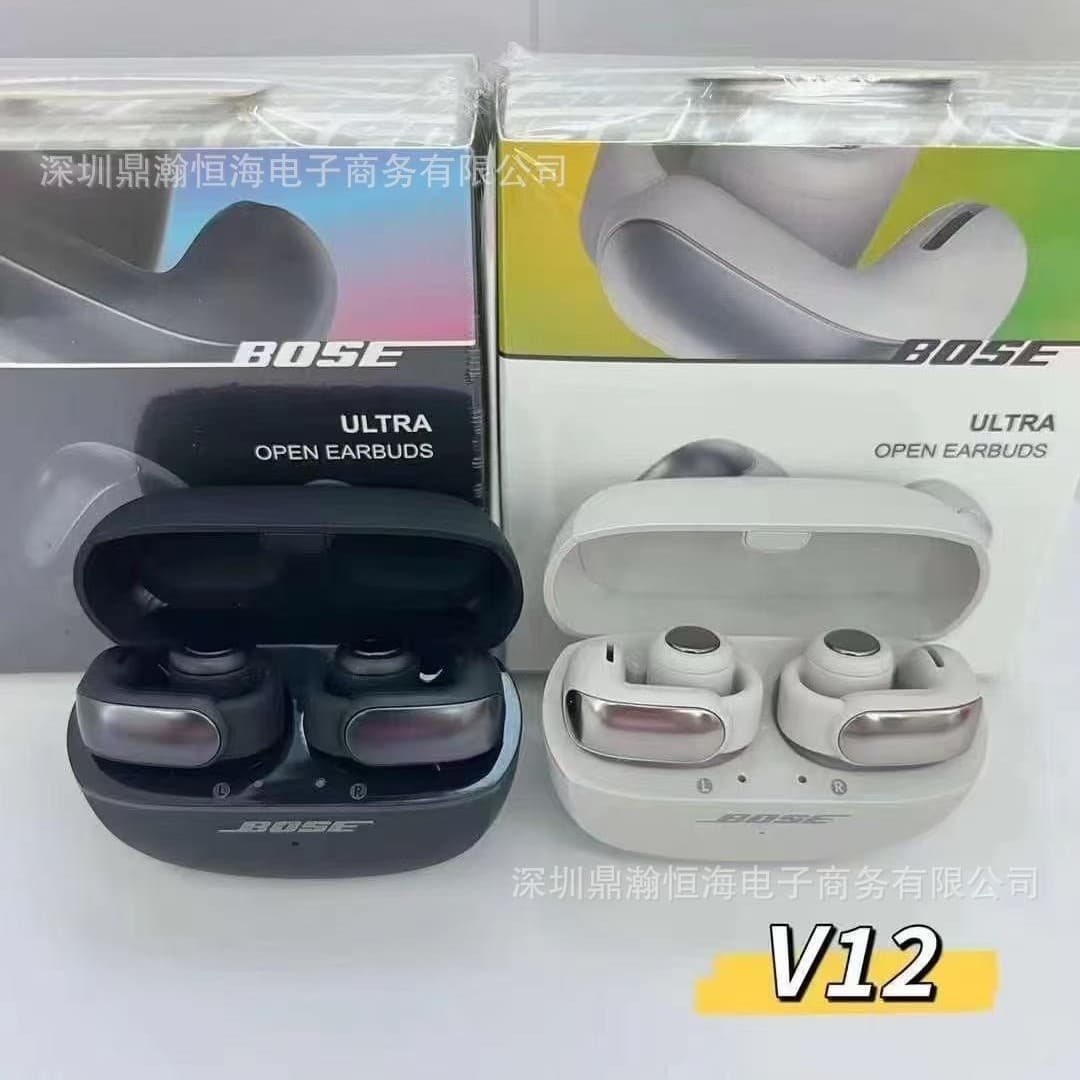 Cross-border Ultra Open V12 Ear Clip Open Wireless Bluetooth Earbuds Top Configuration Hot Selling Export Model In Stock