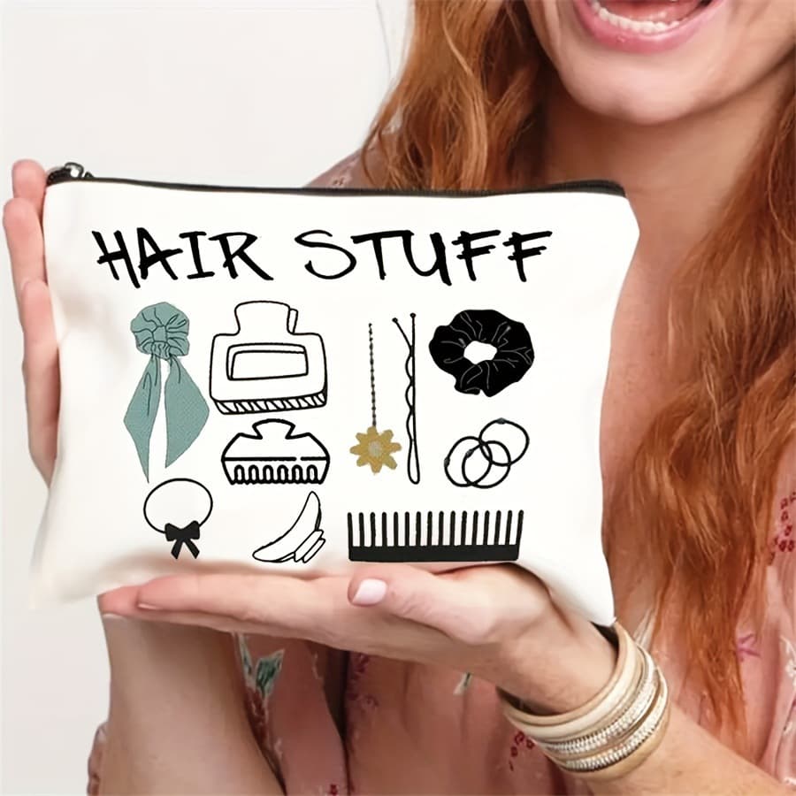 Cross-border hot-selling cosmetic bag, home travel series, canvas cosmetic bag, coin toiletries, portable zipper bag
