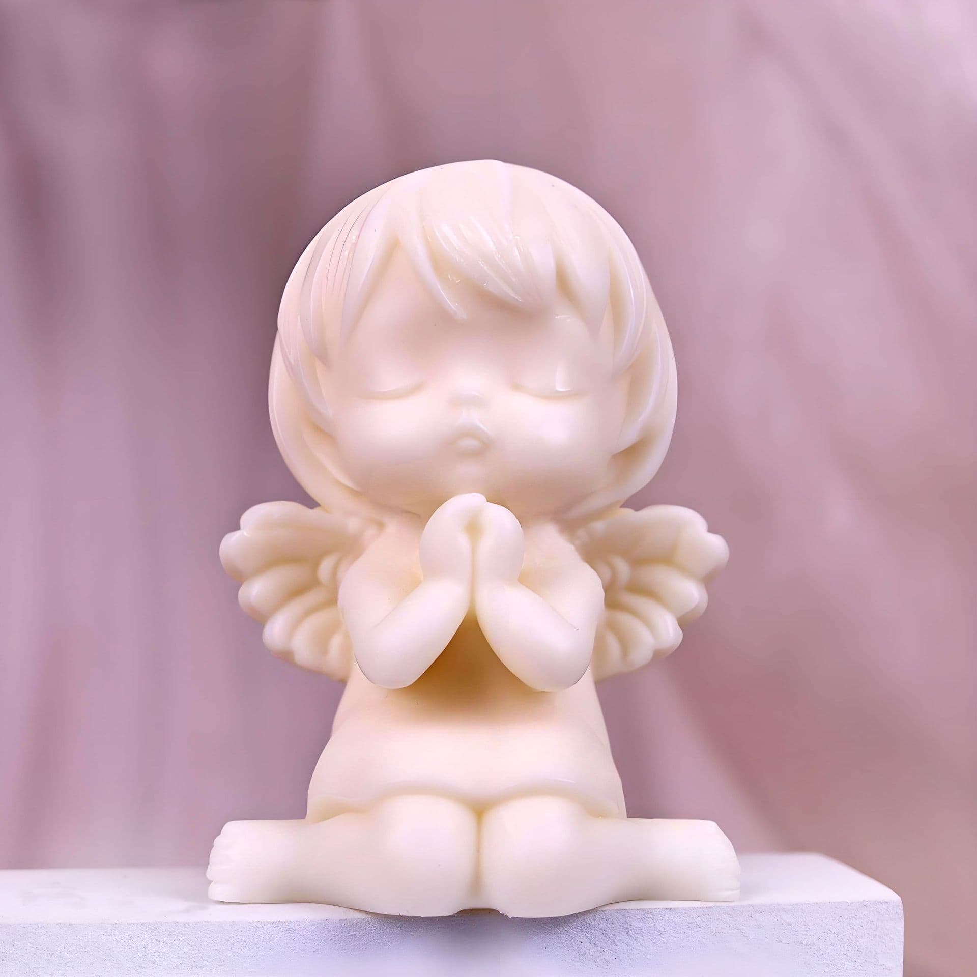 Angel Girl Figurine Cartoon Anime Doll Creative Gift Home Aromatherapy Gypsum Figurine Silicone Mold