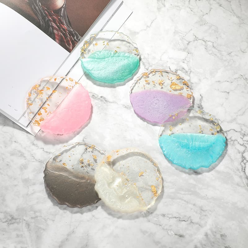 Cross-border New Resin Material Round Nail Art Color Palette Wear Armor Display Board Bracket Nail Art Photography Props