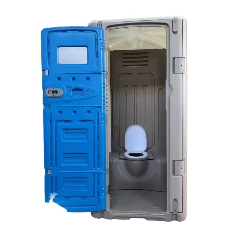 Eco-Friendly Plastic Mobile Toilet Integrated Shower Room Outdoor Construction Site Temporary Dry Toilet Squat Toilet Public Toilet