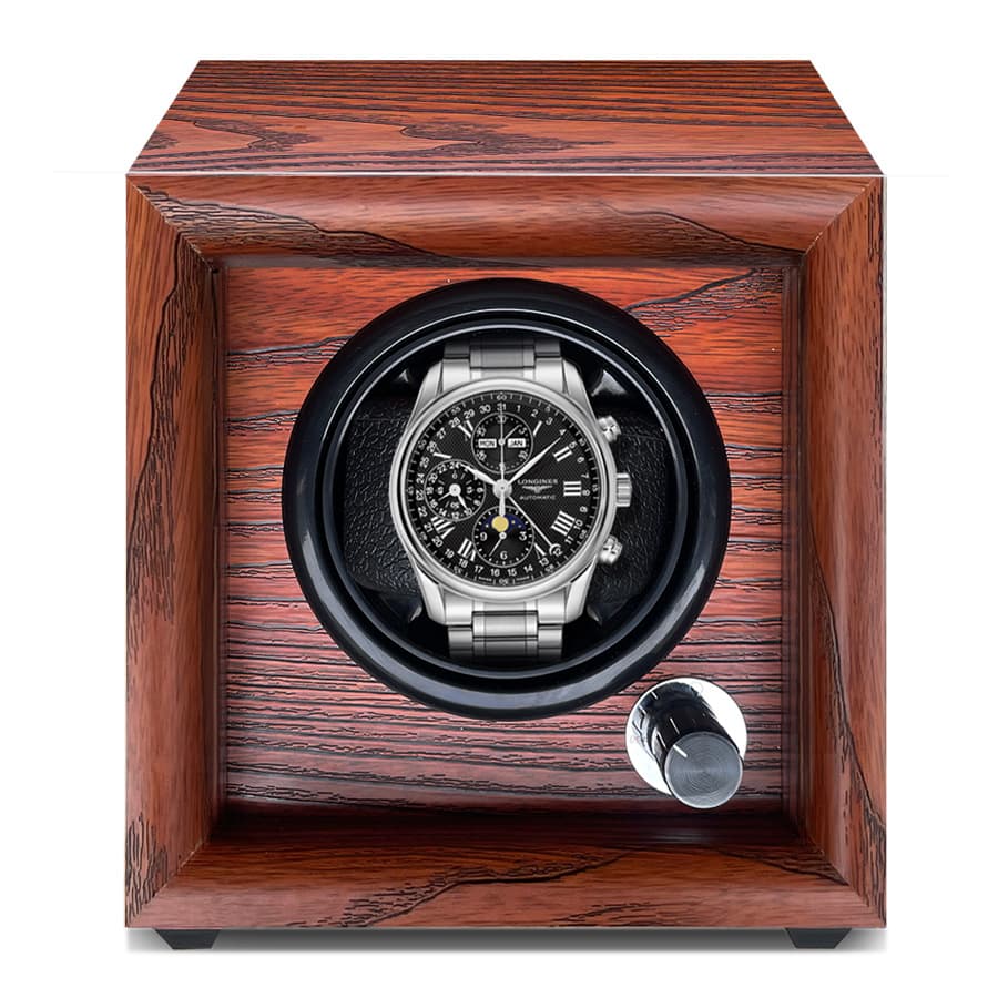 Watch Winder Mechanical Automatic Self-Winding Rotating Watch Box with Storage for Home