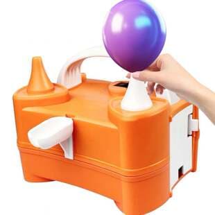 73005C Electric Balloon Inflator Portable Balloon Blower Balloon Air Pump Dual Nozzle Balloon Inflator