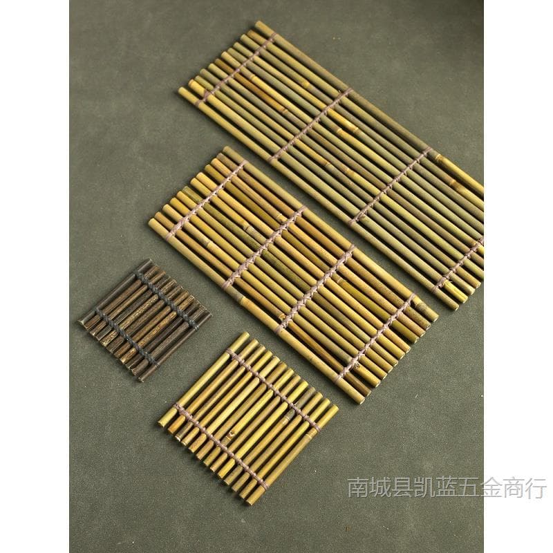 Natural color bamboo slats, colorfast barbecue mats, decorative long bamboo slats, heat insulation mats, teacup mats, bamboo teapot mats, seafood trays